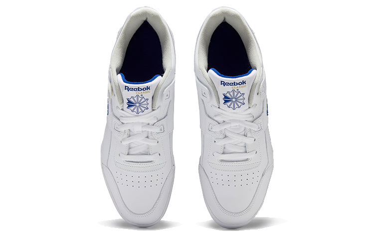 Reebok Workout Plus ko'k va oq rangdagi erkaklar va ayollar uchun oddiy past kesimli taxtalar