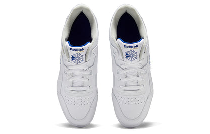 Reebok Workout Plus ko'k va oq rangdagi erkaklar va ayollar uchun oddiy past kesimli taxtalar