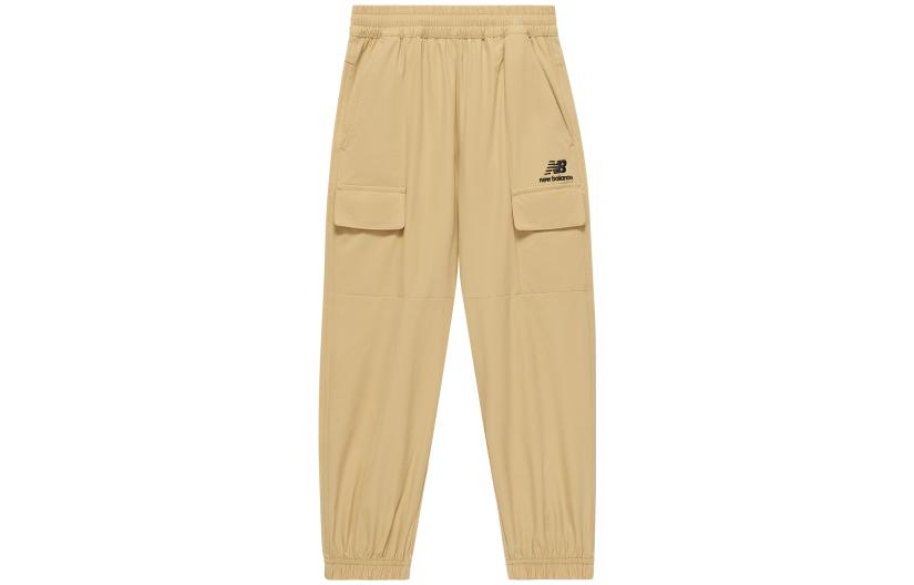 New Balance bolalar trikotaj kozoklari logotipli va cho'zilgan astarli xaki uzunlikdagi