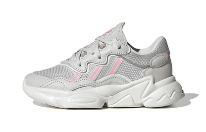 Adidas originals ozweego низкий верх атлетические casual обувь серый средний маленький дети