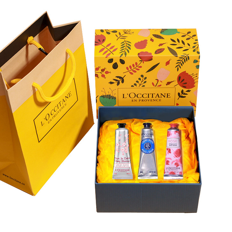 Loccitane подарочный набор кремов для рук с цветочным ароматом 3шт