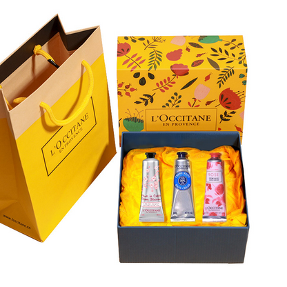 Loccitane подарочный набор кремов для рук с цветочным ароматом 3шт