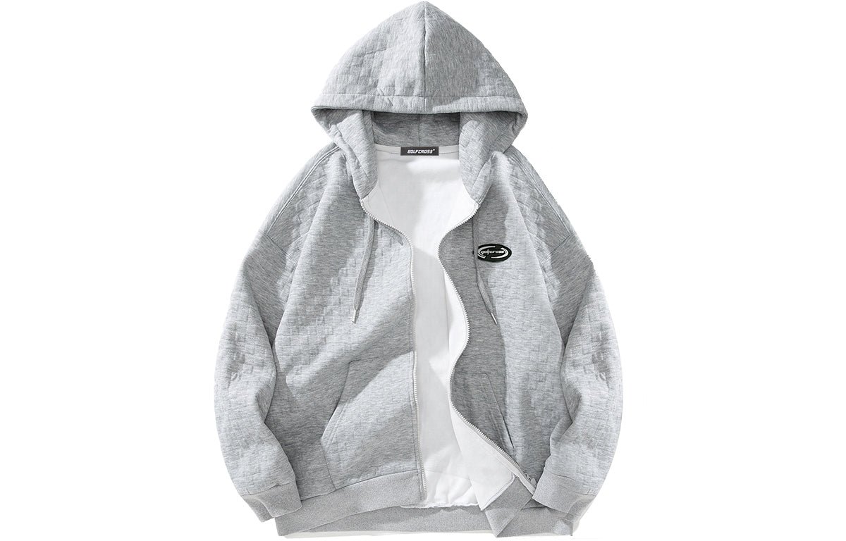 Golfkross yumshoq qalinlashgan vafli harflari bo'sh qalpoqli kardigan ko'ylagi kozok erkaklar va ayollar bir xil modellar