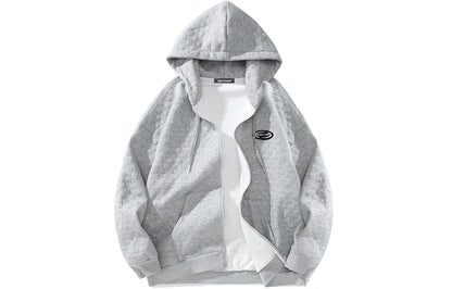 Golfkross yumshoq qalinlashgan vafli harflari bo'sh qalpoqli kardigan ko'ylagi kozok erkaklar va ayollar bir xil modellar