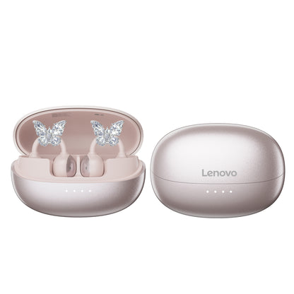 Lenovo lenovo k06 ослепительные разноцветные серьги-бабочки тип зажима для уха шумоподавление при звонках обновленный bluetooth 5.4 спортивные игры игровой кинотеатр imax уровень качества звука студенческая вечеринка высокая стоимость apple huawei xiaomi