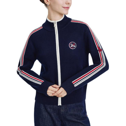 Navigare oddiy yarim bo'yinli oddiy yo'lovchi uzun yengli trikotaj ayollar kiyimi