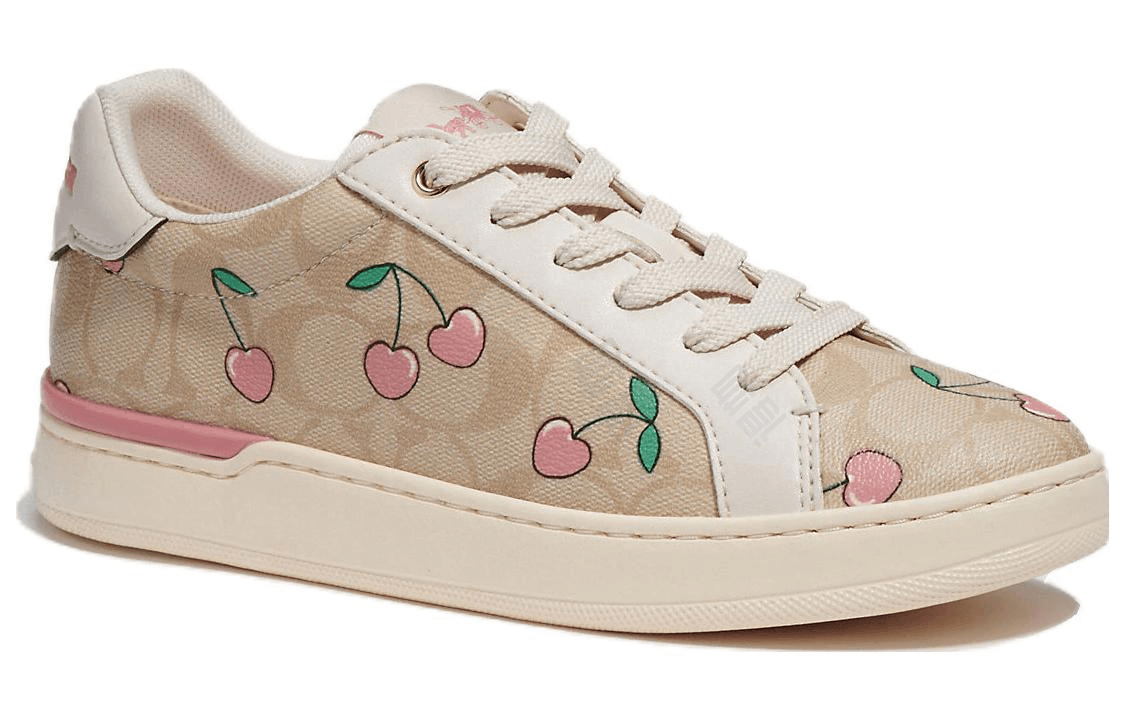 Кроссовки женские Coach Heart Cherry Print Low Top - Boxette Shop