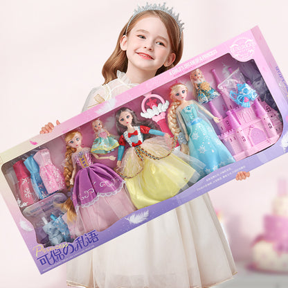 KEBY Princess katta sovg'a qutisi qo'g'irchoq to'plami