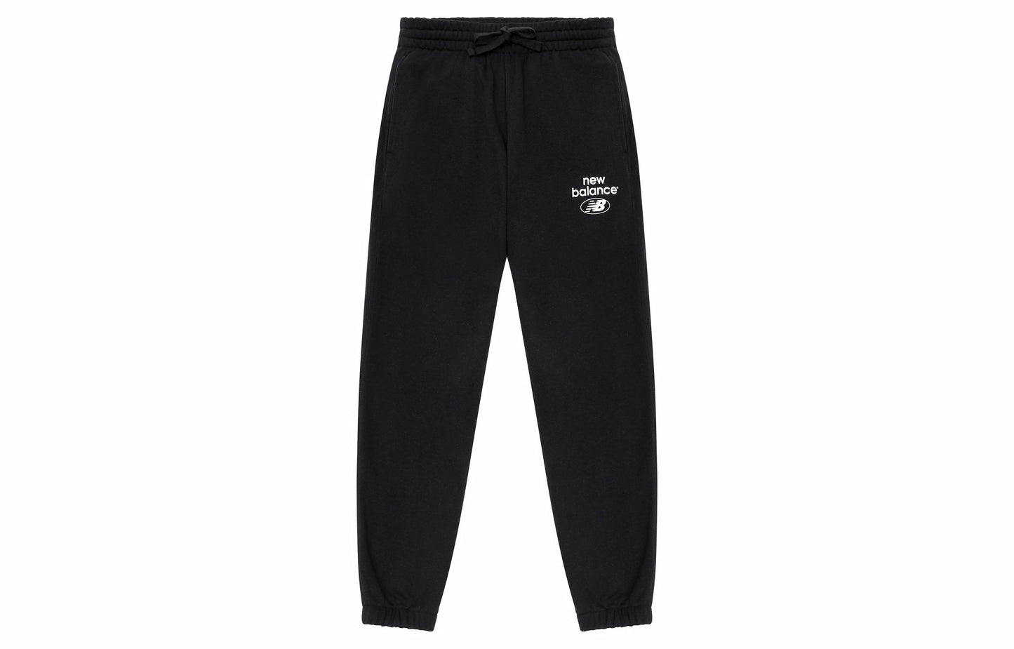 New Balance Solid Simple Trikotajli erkaklar qora sport shimlari