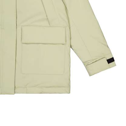 Yangi balansli bir tekis rangli fermuarli qalpoqli shamolga chidamli issiq past ko'ylagi ayollar yashil