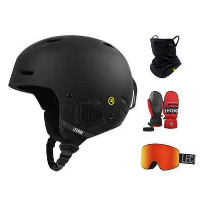 Шлем горнолыжный комплект Lecage