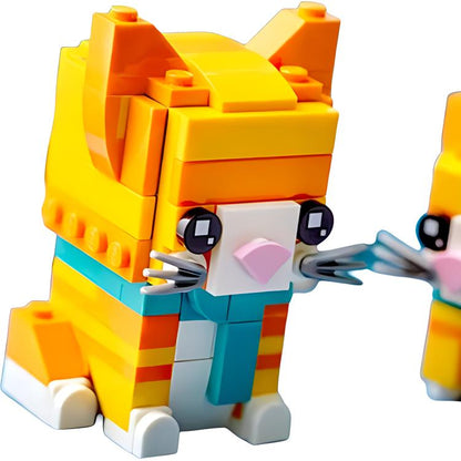 LEGO kvadrat boshli sariq yo'lbars (40480)