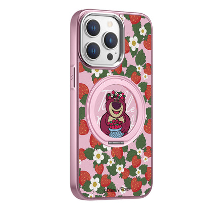 Disney charm materiali metall ramka Magsafe magnit braketi Yoqimli shirin qulupnayli ayiq yuqori qiymatli qizlar uchun Apple/Apple 16promax/15/14pro/max/iphone13/12 multfilm animatsiyasi uchun