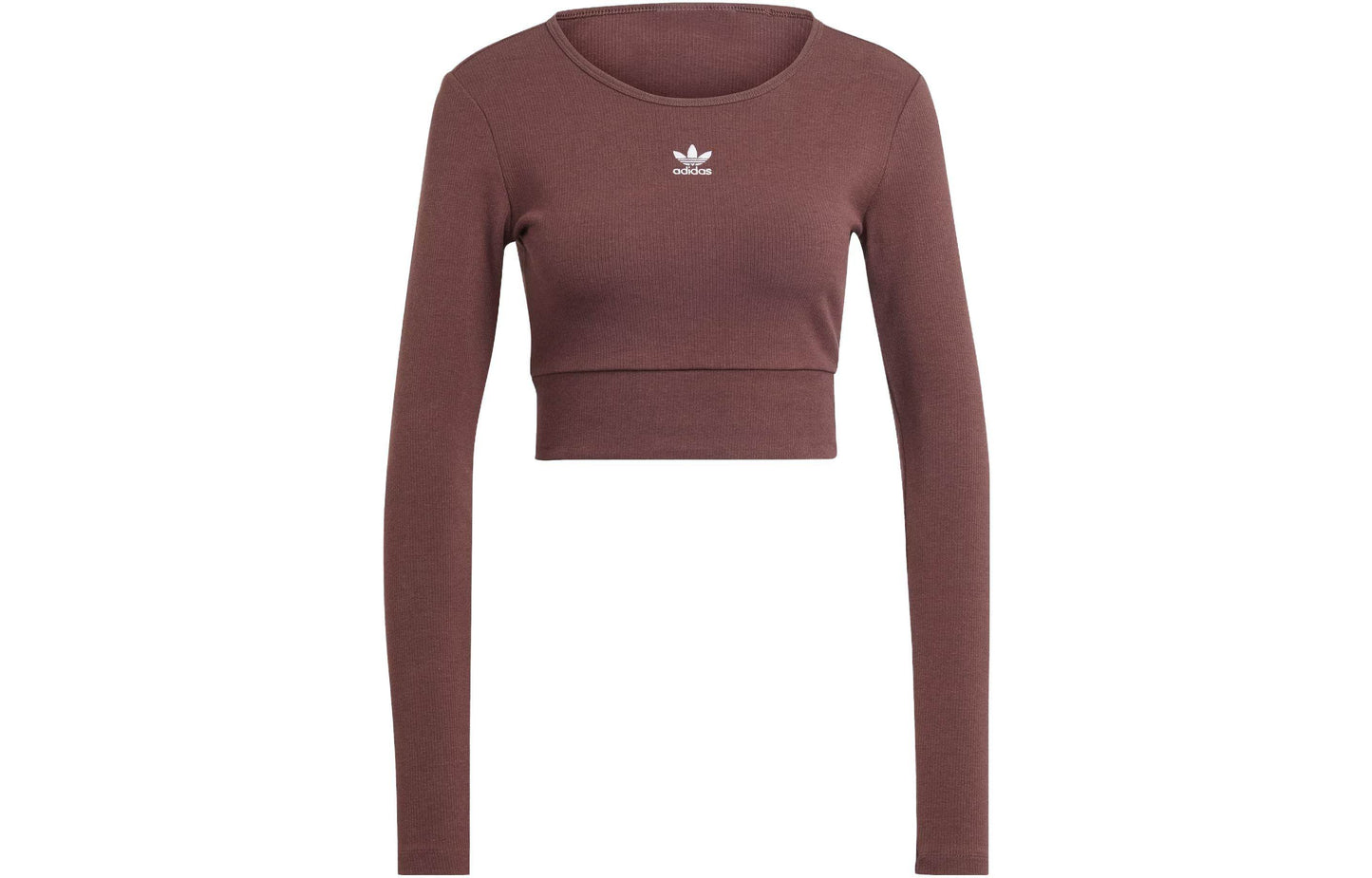 Спортивный лонгслив женский Adidas Originals clover essentials rib - Boxette Shop
