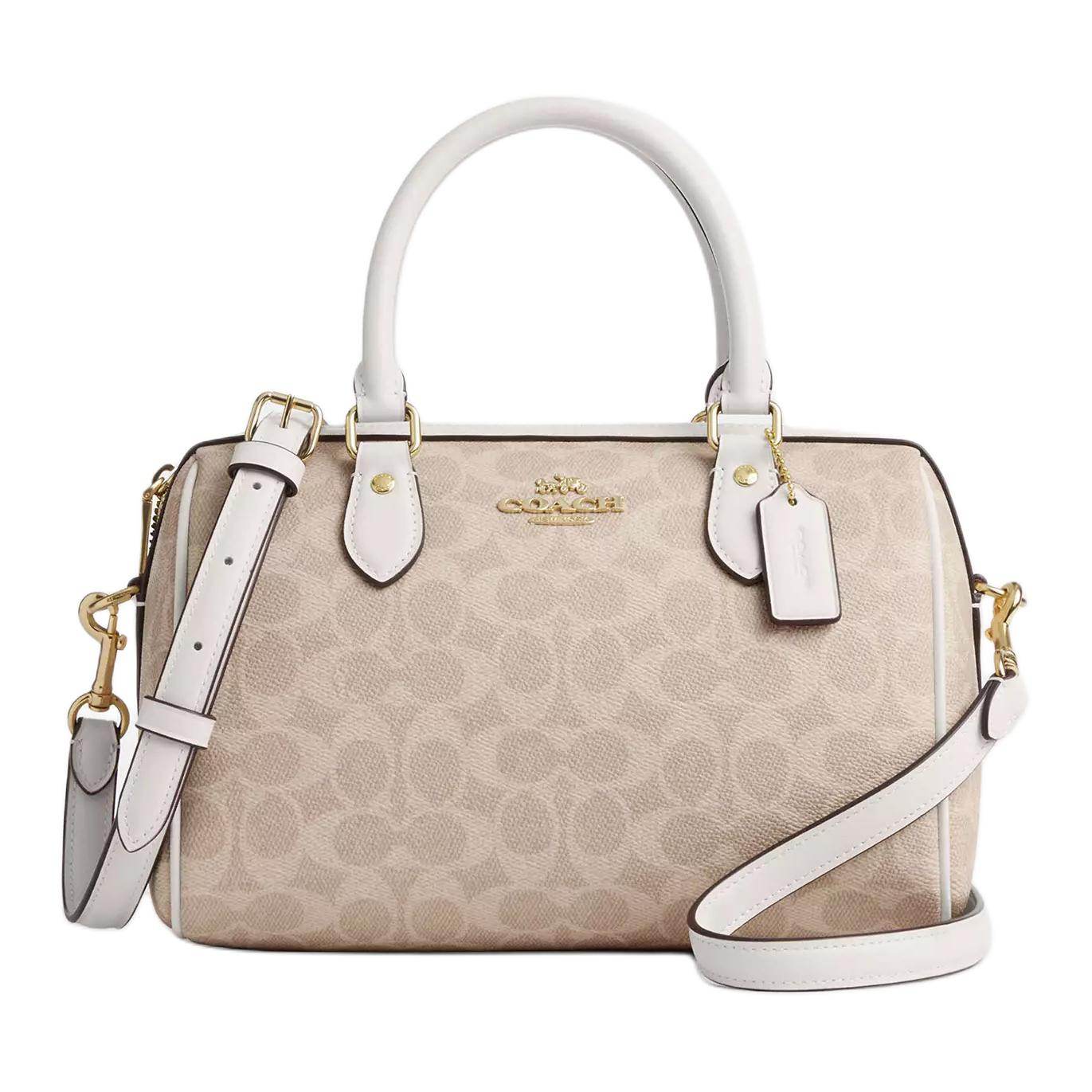 Сумка женская Coach Rowan 25 Branded Logo Zip Closure - Boxette Shop