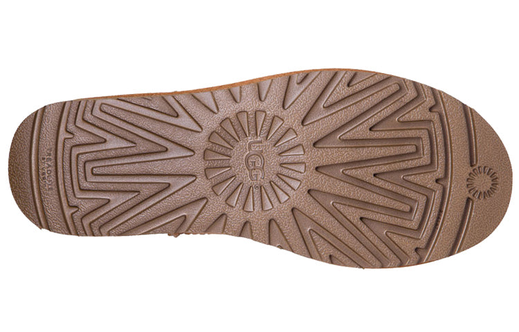 Ugg classic mini из овчины теплые и износостойкие удобные и повседневные короткие сапоги-снегоступы женские каштановые