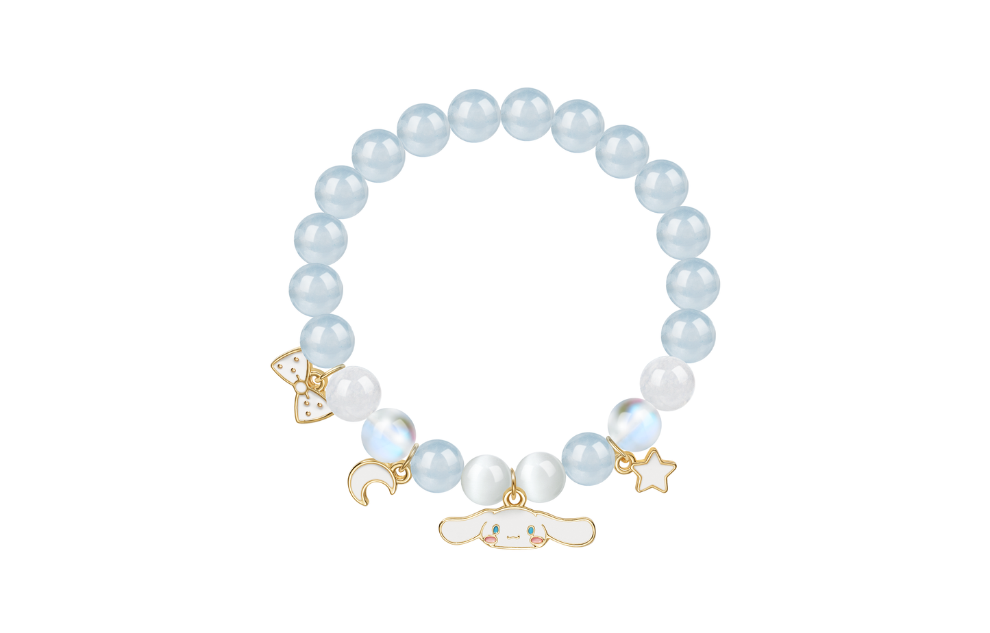 Браслет женский Hello Kitty Bow Rose Quartz