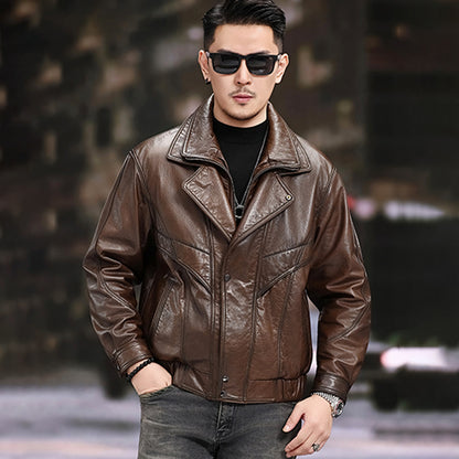 Erkaklar uchun Kaiser Biker moyli mumli kurtka