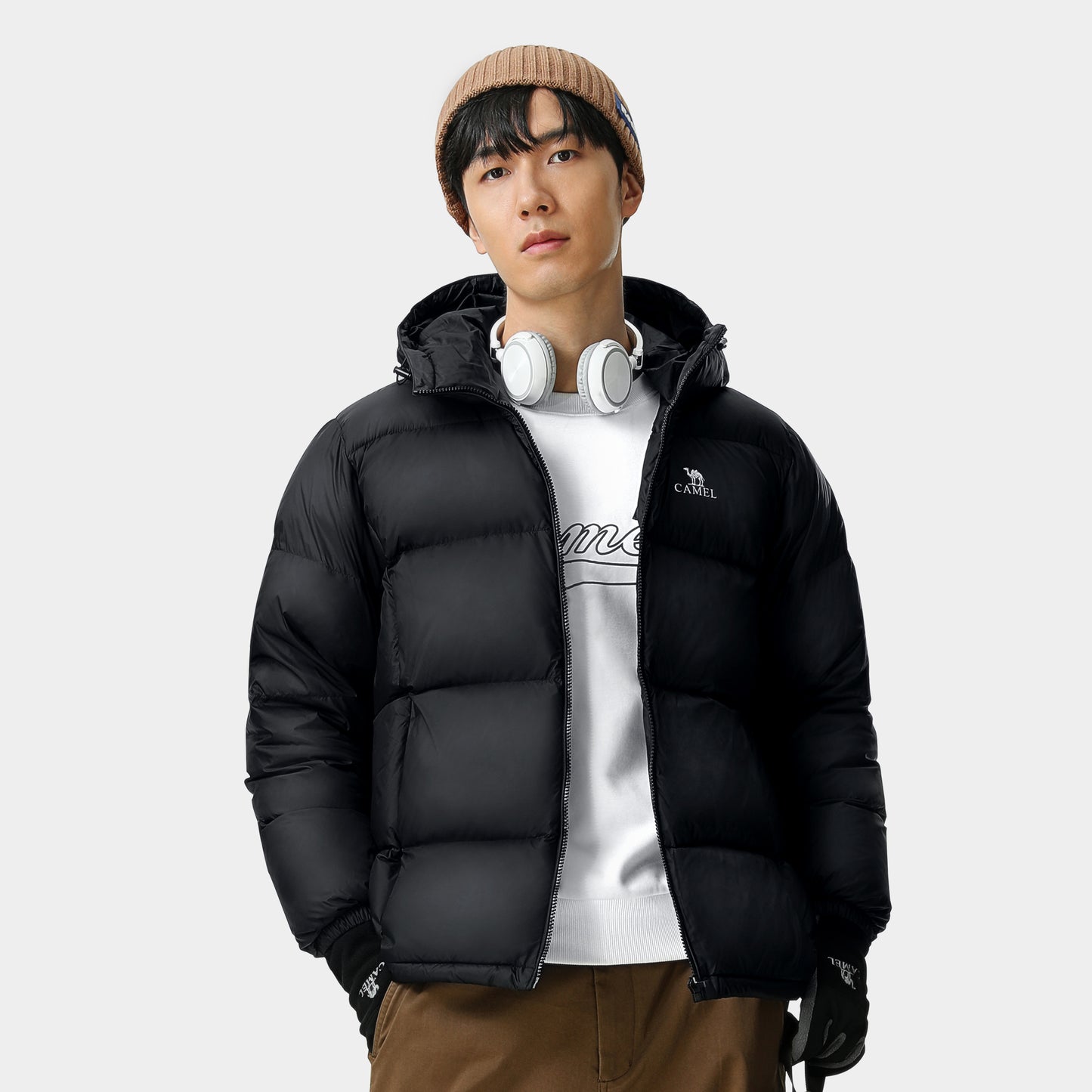 Пуховик мужской Camel Warm Series Black Warm