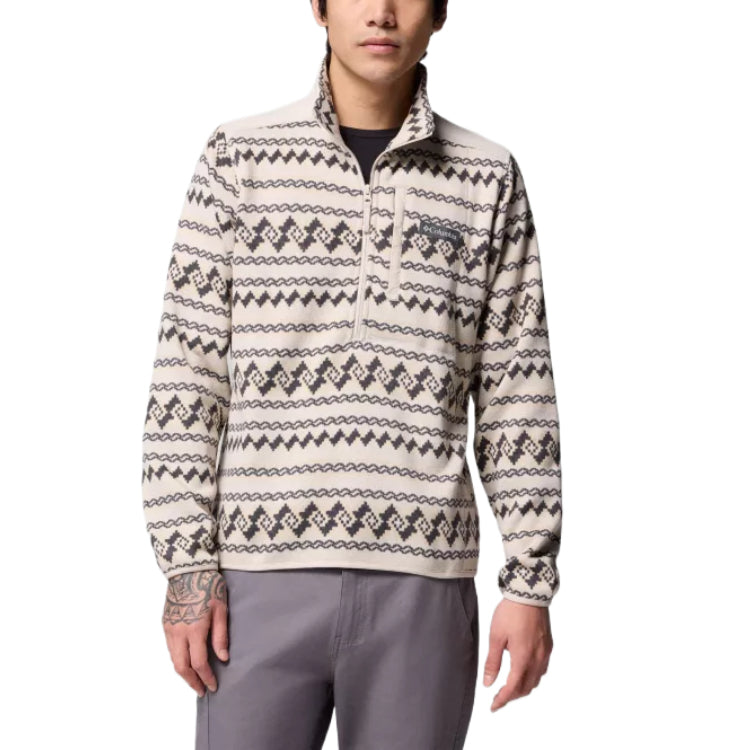 Columbia columbia свитер погода 2 полиэстер нейлон печатных половина молнии пуловер удобный мода тенденция простой стенд воротник толстовка мужская