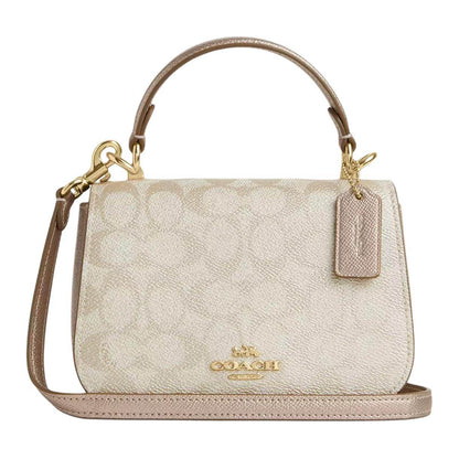 Сумка женская Coach Lysa 18 Metallic Logo Snap Button - Boxette Shop