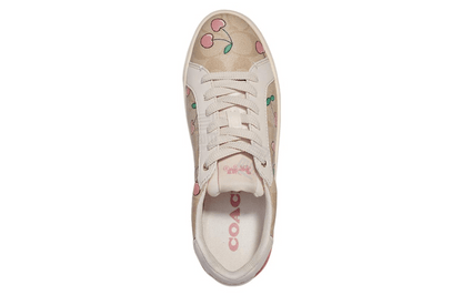 Кроссовки женские Coach Heart Cherry Print Low Top - Boxette Shop
