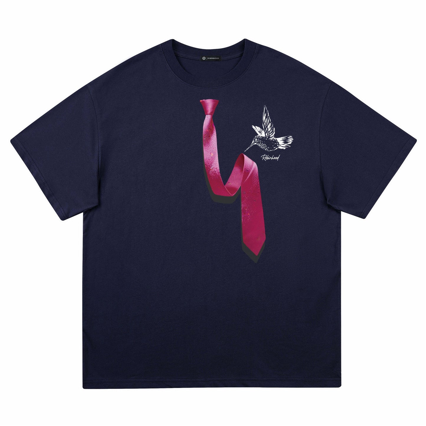 Robin Gud robinhood Amerika retro erkin tasodifiy universal hayvon naqshli tekis rangli kalta yengli futbolka erkaklar va ayollar