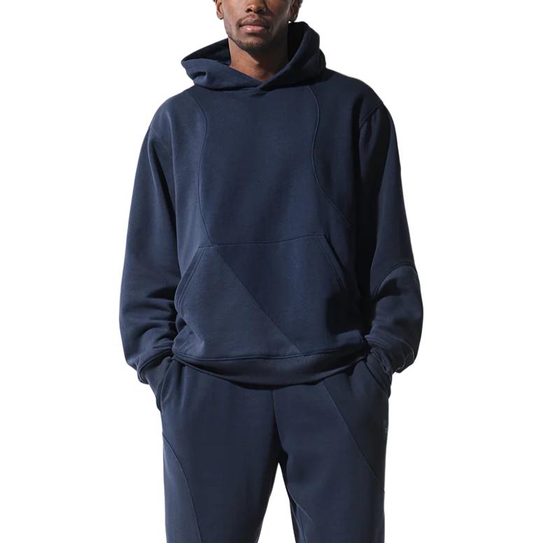 Erkaklar va ayollar uchun Alo yoga accolade rangli kaputli tasodifiy uzun yengli kozok