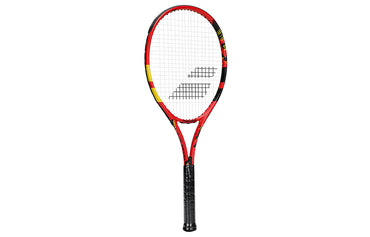 Babolat babolat falcon 280g og'irligi 105 kv dyuymli yuzga zarba yutuvchi, engil, bardoshli, qizil uniseks alyuminiy tennis raketkasi.