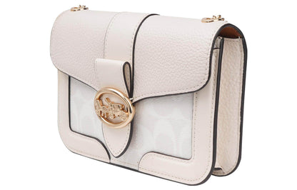 Сумка женская Coach Georgie 19 Carriage Buckle Colour Block - Boxette Shop