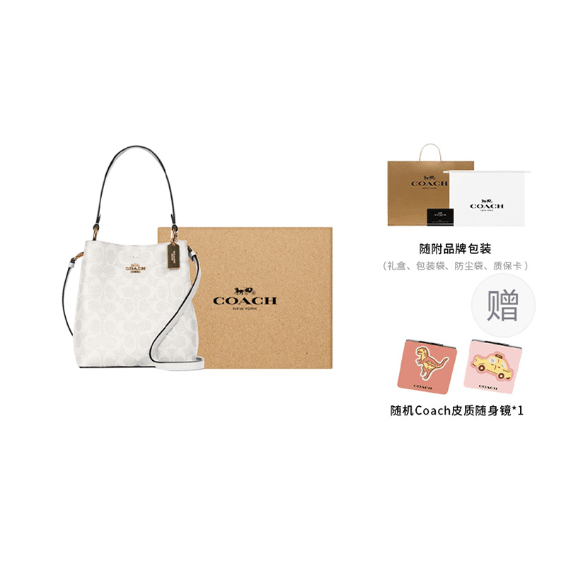 Сумка женская Coach Town 21 Old Flower Full Print - Boxette Shop