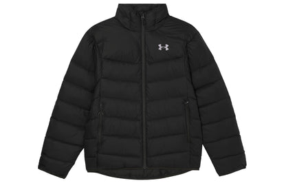 Under armour core jkt мужские тренировочные спортивные молнии воротник термо пуховик куртка мужская