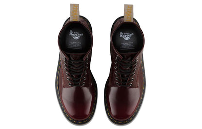 Dr.martens martin 1460 другие 8 отверстий носить круглый носок короткие ботинки мартин мужчины и женщины вишневый красный