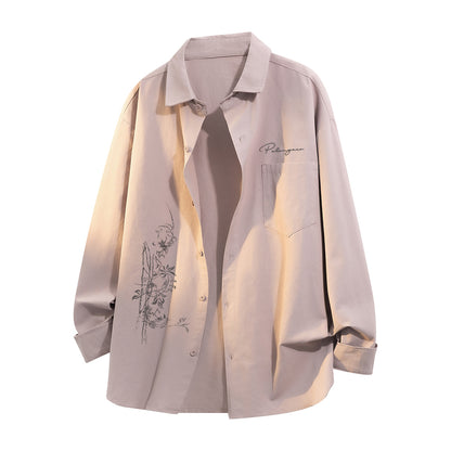 Pal ongaco pal ongaco yaponcha oddiy asosiy modellar, jinsi boʻlmagan brend logotipi tirgaklari gulli bosma qulay boʻshashgan bir koʻkrakli lapelli tasodifiy koʻp qirrali paxta uzun yengli koʻylaklar erkaklar va ayollar bir xil modellar