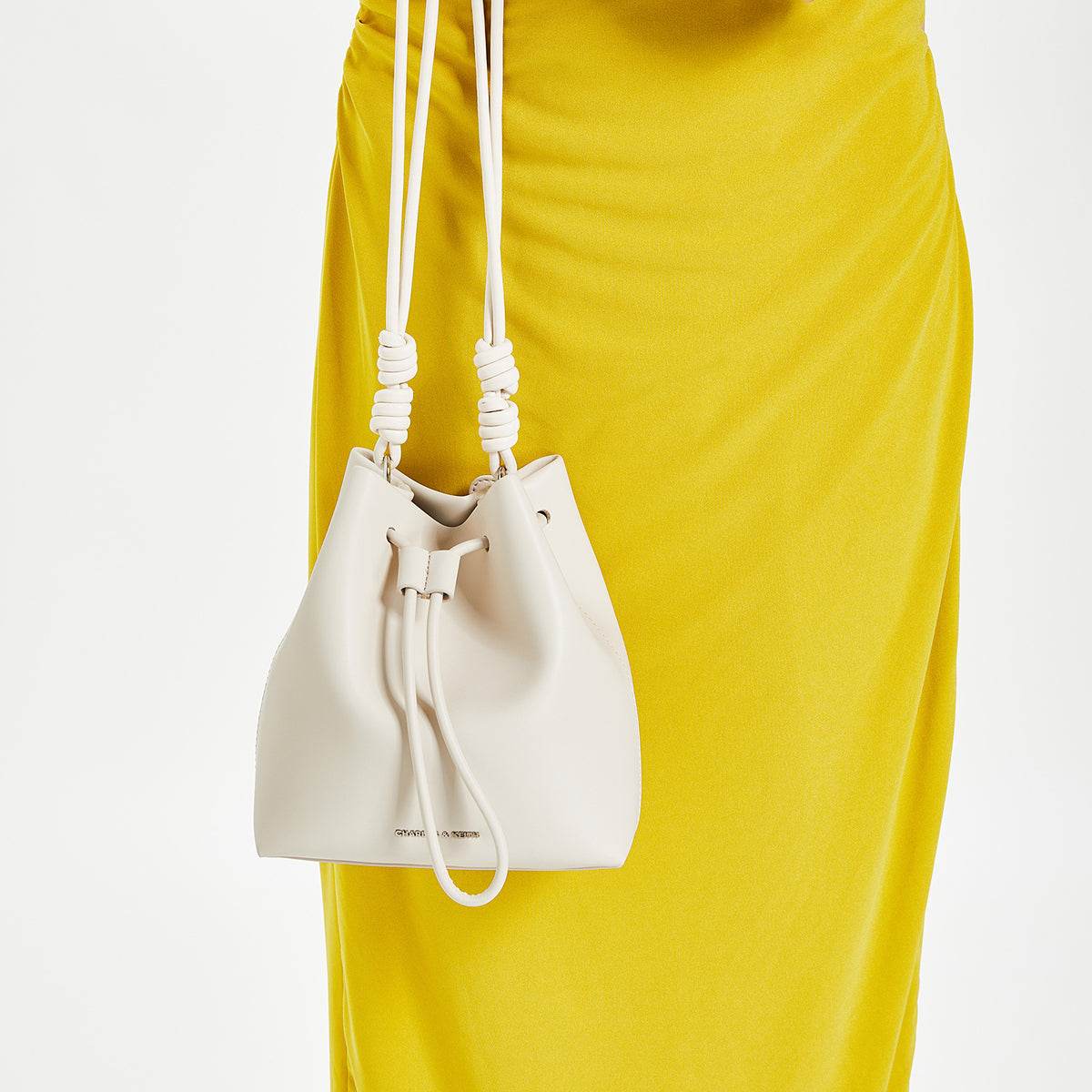 Сумка женская Charles&Keith Simple Drawstring Soft Bucket - Boxette Shop