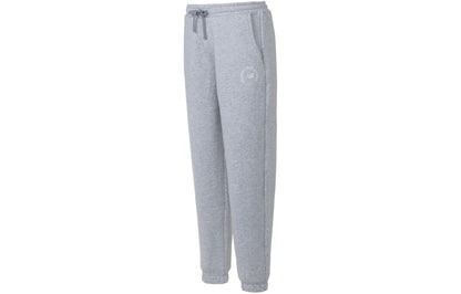 New Balans nbx yumshoq alp tog'lari to'qilgan harfli logotipli chizilgan ipli to'rli trikotaj ayollar shimlari zig'ir shifer kulrang