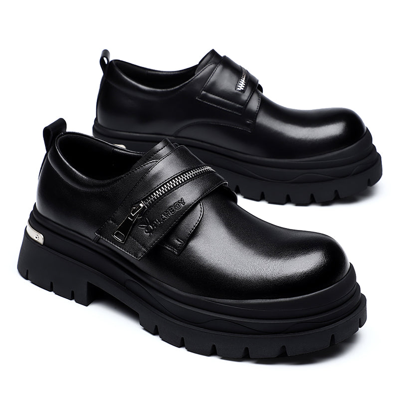 Playboy retro trend biznes qalin pastki kundalik poyabzal erkaklar qora