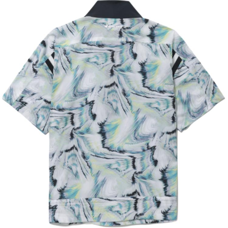 Ayollar uchun Le Coq Le Coq Sportif harflari rangli bloklangan qisqa yengli futbolka