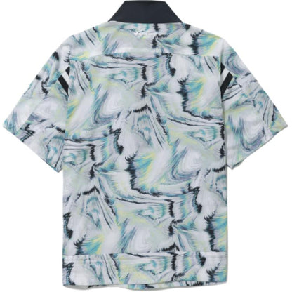 Ayollar uchun Le Coq Le Coq Sportif harflari rangli bloklangan qisqa yengli futbolka