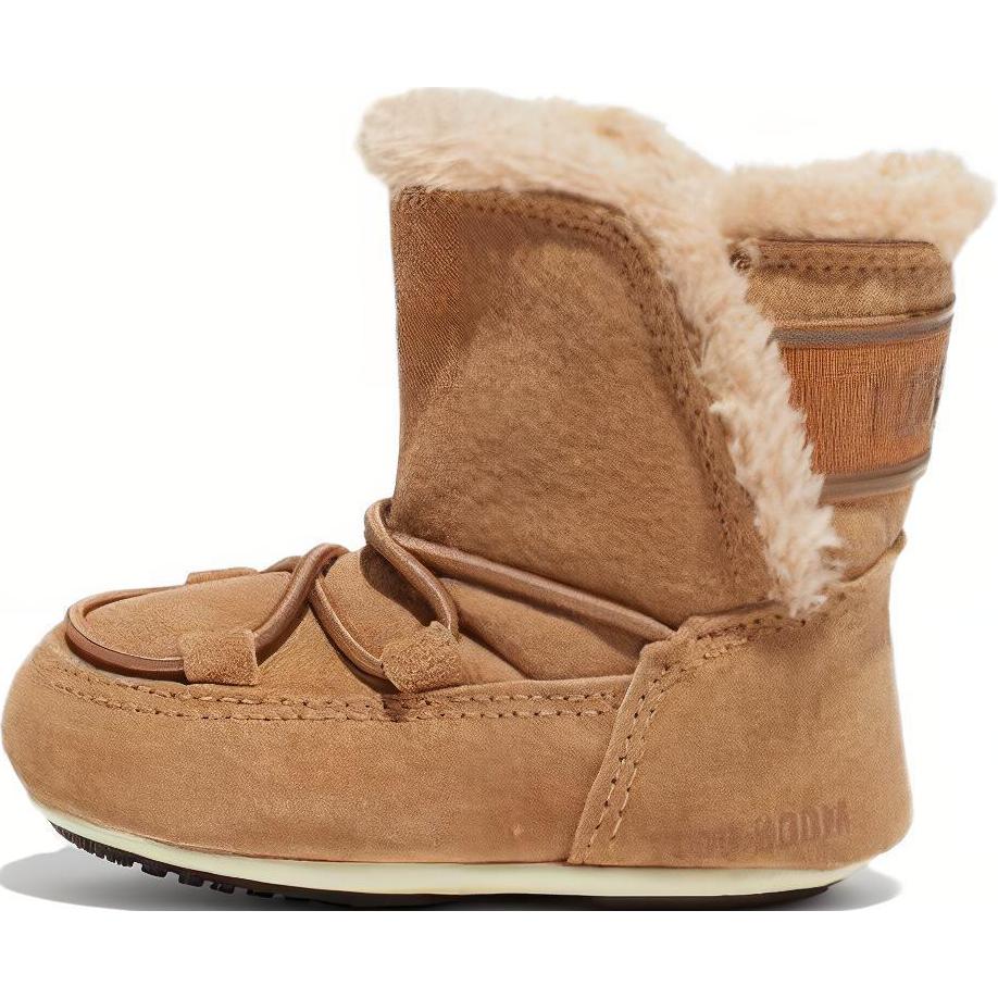 Moon boot fashion soft warm low top toddler shoes brown infant & toddler