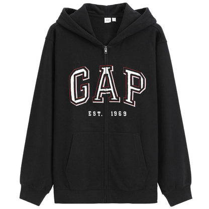 Логотип gap французская петля трикотажная молния капюшон свободная куртка весна толстовка мужские и женские модели - Boxette Shop
