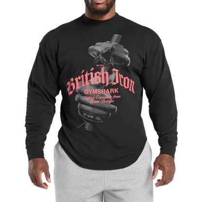 Gymshark Britaniya temir erkaklar futbolkasi