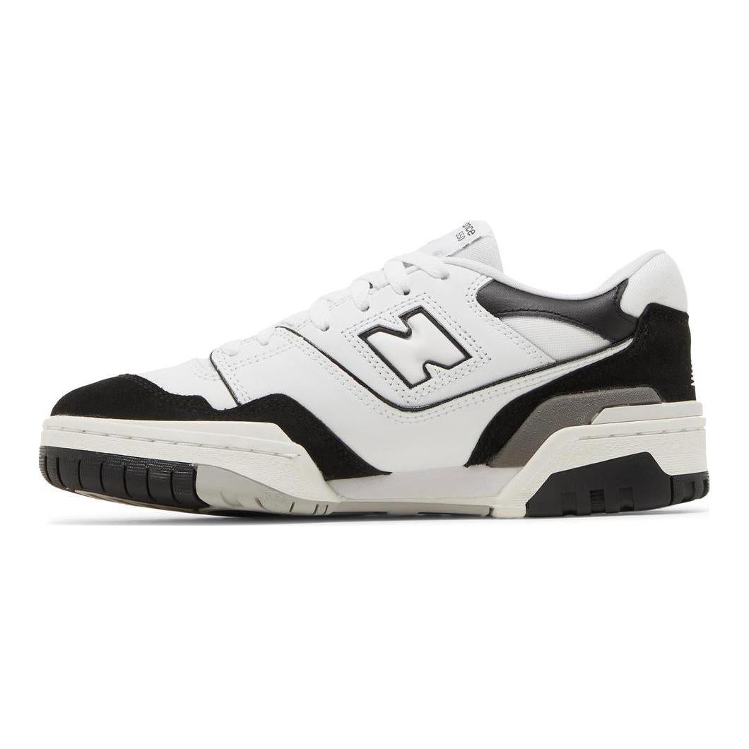 New Balans nb 550 qora oq o'smirlar uchun past top bolalar basketbol poyabzali