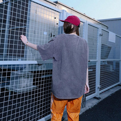 Pal ongaco qisqa yengi yuvilgan va siqilgan retro amerikacha futbolka erkaklar va ayollar uchun dazmollanadigan bokeh harflari bilan