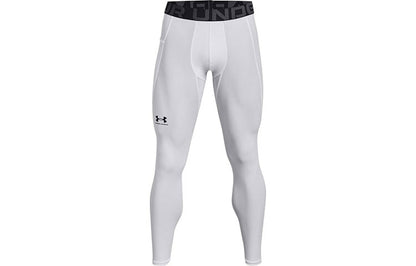 Under armour heatgear skinny solid slim fit inside fitness pants wraparound athletic pants men's white