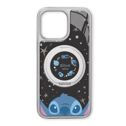 Disney ABS+Kompyuter materiali multfilmli yoqimli Niche Star Stitch Premium uglerod tolali naqshli himoya sumkasi Apple/Apple 16promax/15/14pro/max/iphone13/12/11 uchun yuqori darajali telefon qopqog'i