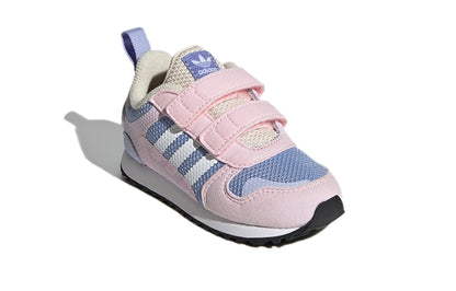 Adidas originals zx 700 hd износостойкая и дышащая спортивная повседневная обувь розового и белого цвета для детей и подростков