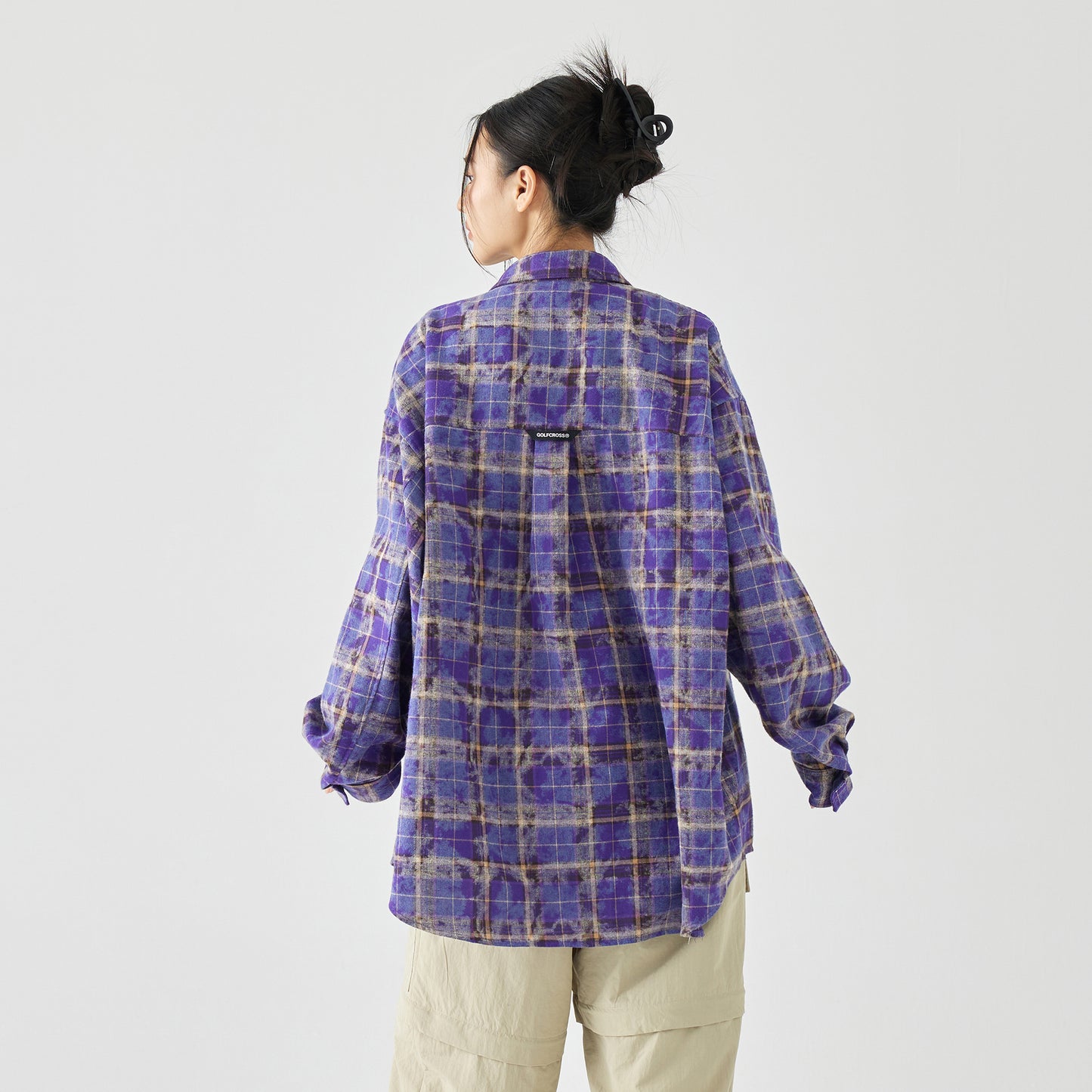 Golfkross Amerika retro to'qnashuvi tasodifiy yubka uzun yengli ko'ylak ko'ylagi juftlik modellari