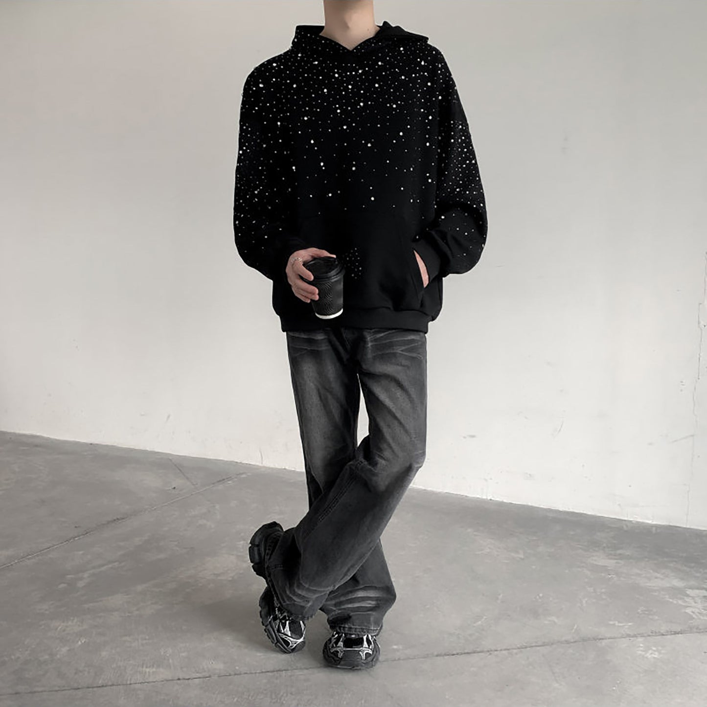 Erkaklar uchun HVGA High Street Creative kapshonli ko'ylagi