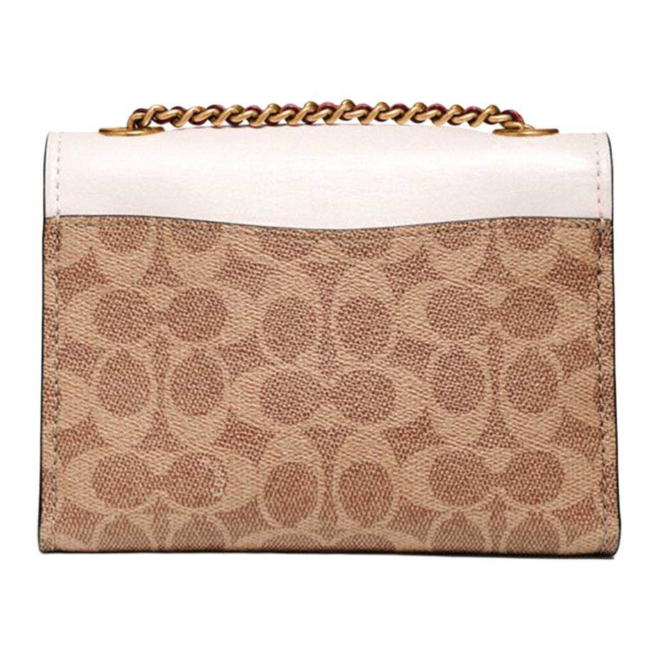 Сумка женская Coach Parker 18 Camellia Chain Coated Canvas - Boxette Shop